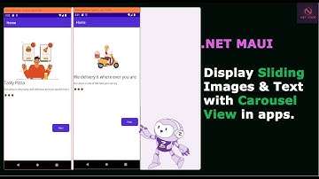 .NET Maui Apps | How to display sliding images and texts using Carousel View in your mobile apps.
