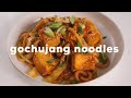 Easy Vegan Spicy Gochujang Noodles