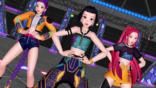 [MMD] 2NE1 Mashup / BABYMONSTER - HUNTR/X Rumi, Zoey, Mira dance Kpop Demon Hunters Huntrix