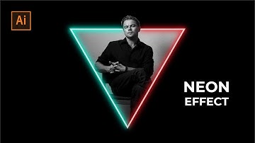 Neon Light Effects in Adobe Illustrator || Illustrator Tutorial || Graphic Design