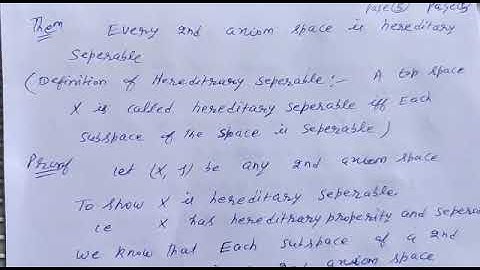 Topology separable space