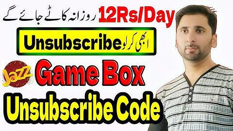 Jazz Game Box Unsubscribe Code 🔥 Jazz Package Unsubscribe 🔥 Jazz Game 🔥 Freelancing Online Earning