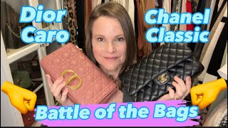 The Dior Medium Caro vs. The Chanel M/L Classic Flap...Who Will Win?  Watch & See! screenshot 5