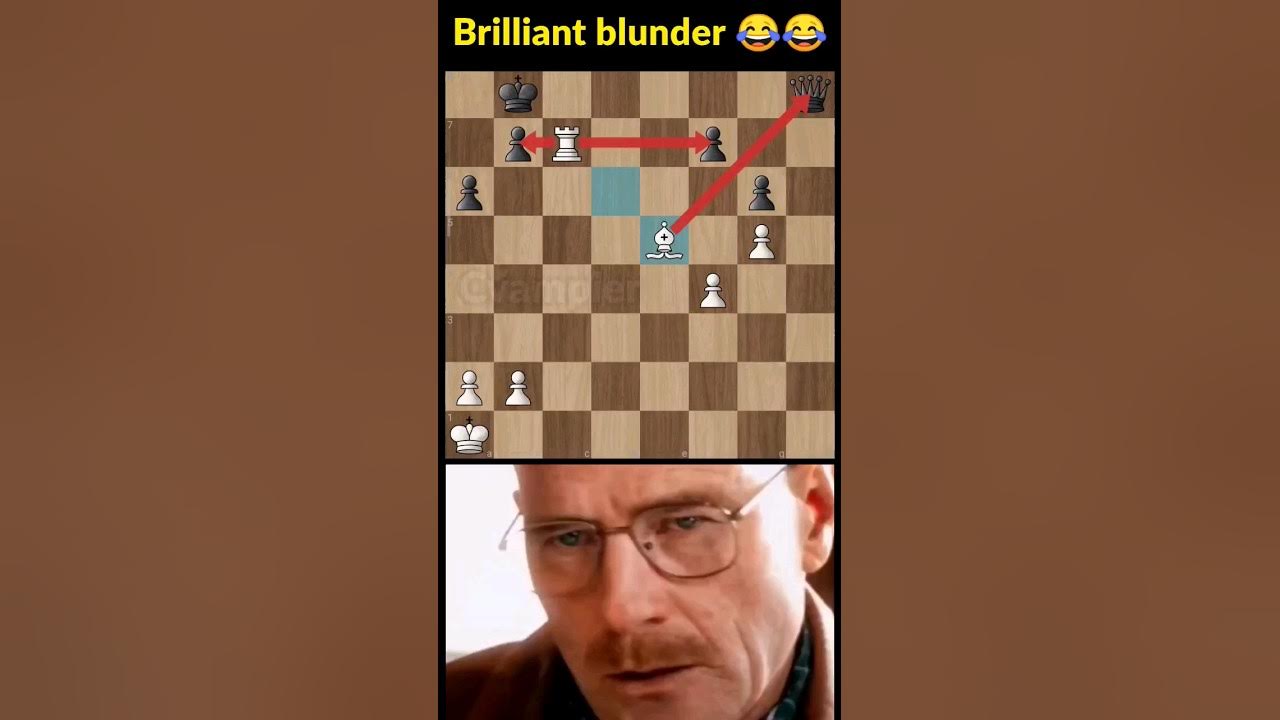 Brilliant blunder 😂  Chess tactics 