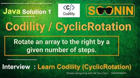 Interview, Java Codility / CyclicRotation  (Rotate an array to the right by a given number of steps)
