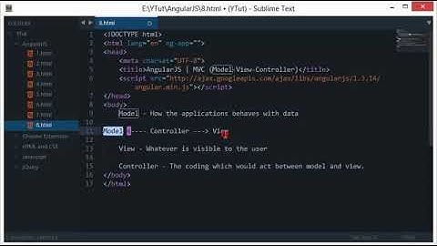 AngularJS Tutorial 8  Introduction To Model View Controller MVC