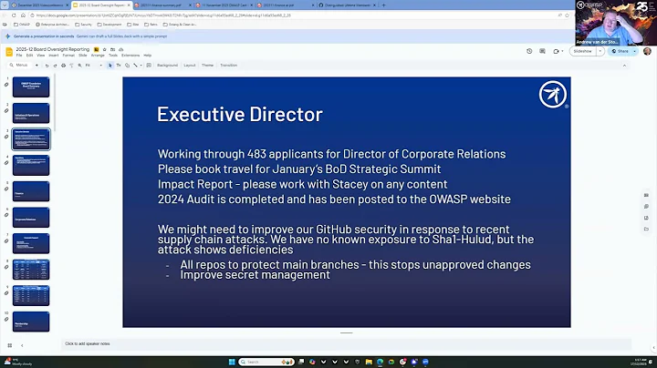 OWASP Global Board of Directors - December 2025