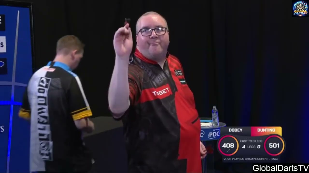 Stephen Bunting vs Chris Dobey 2026 Players Championship 3 FINAL
