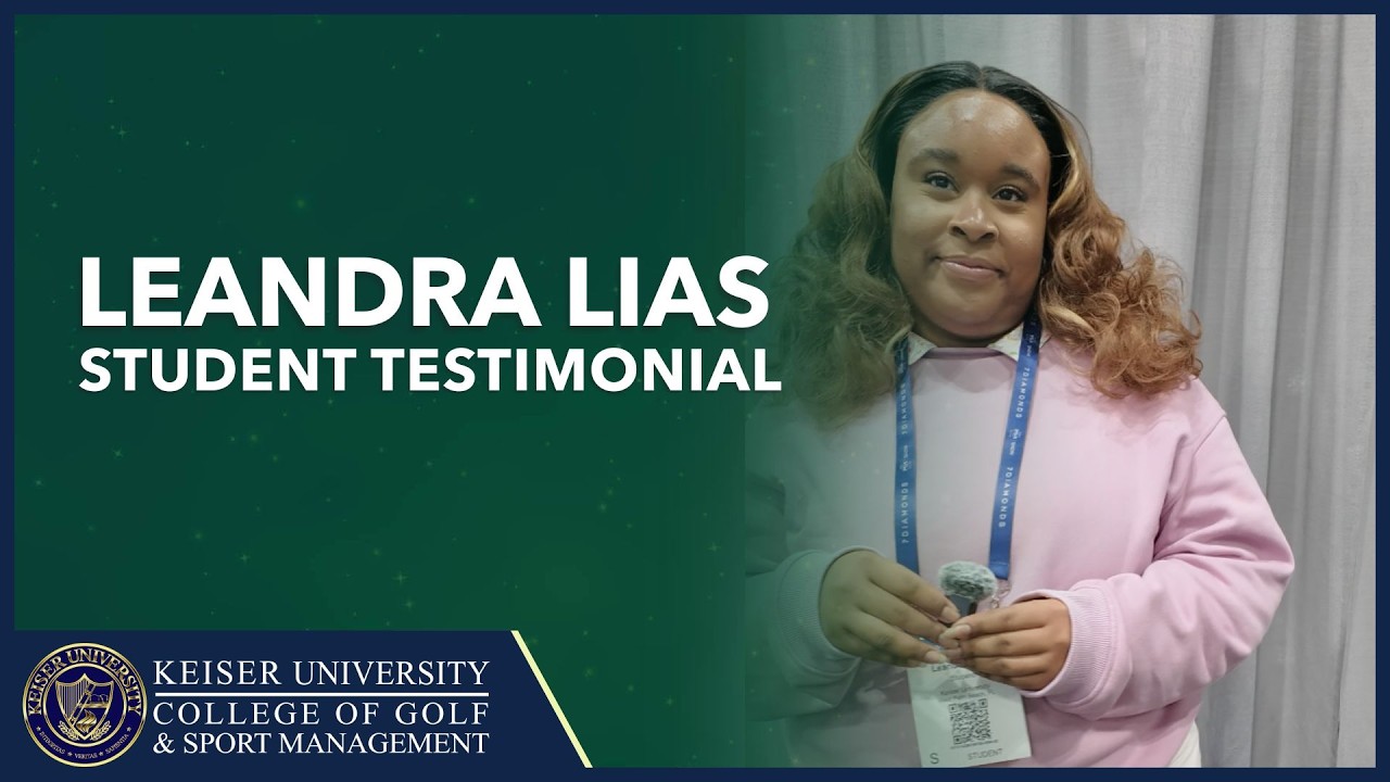 https://collegeofgolf.keiseruniversity.edu/yt

In this student testimonial, Leandra Lias shares her experience attending the PGA Show as part of the Keiser University College of Golf program.

Leandra talks about how returning to the event for a second year gave her the chance to build stronger connections with golf brands and industry professionals. From speaking with club fitting companies to reconnecting with equipment brands like Mizuno, she highlights how events like the PGA Show provide valuable exposure to the latest products, technology, and trends shaping the golf industry.

She also enjoyed exploring the growing apparel side of golf, discovering new brands, meeting entrepreneurs, and learning about opportunities available to students entering the industry. For Leandra, the experience was both educational and exciting, offering a chance to network, explore career possibilities, and connect with others who share the same passion for the game.

️⛳️Download your complimentary Golf Career Guide and discover dozens of jobs available to you in the golf industry.
https://collegeofgolf.keiseruniversity.edu/your-professional-golf-career/

Keiser University College of Golf
2600 N. Military Trail
West Palm Beach FL 33409
888.355.4465 / 561.478.5500
https://collegeofgolf.keiseruniversity.edu/

=============================================================
https://www.facebook.com/CollegeofGolf
https://x.com/collegeofgolf
https://www.instagram.com/ku.collegeofgolf/
https://www.linkedin.com/company/keiser-university-college-of-golf/