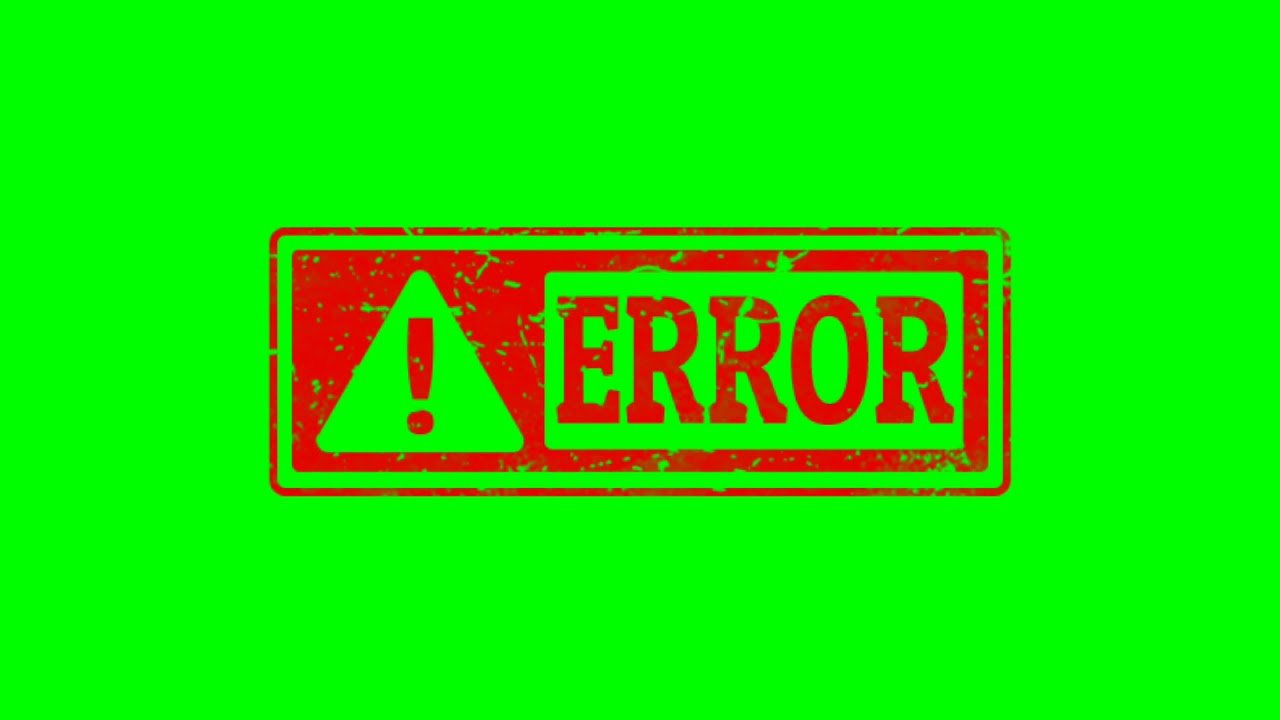 Green screen error effect | error stamp green screen | error stamps ...