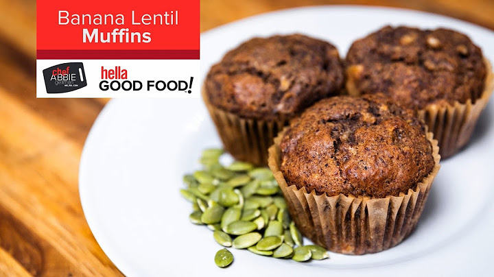 HIGH PROTEIN Banana Lentil Muffins
