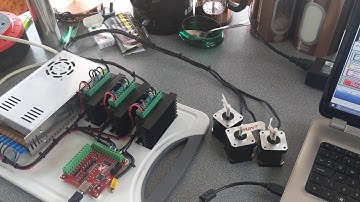 Mach 3 CNC control test.