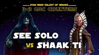 3V3 - Eternal Emperor Solo Vs Shaak Ti Swgoh Gac See Vs Clones Counter