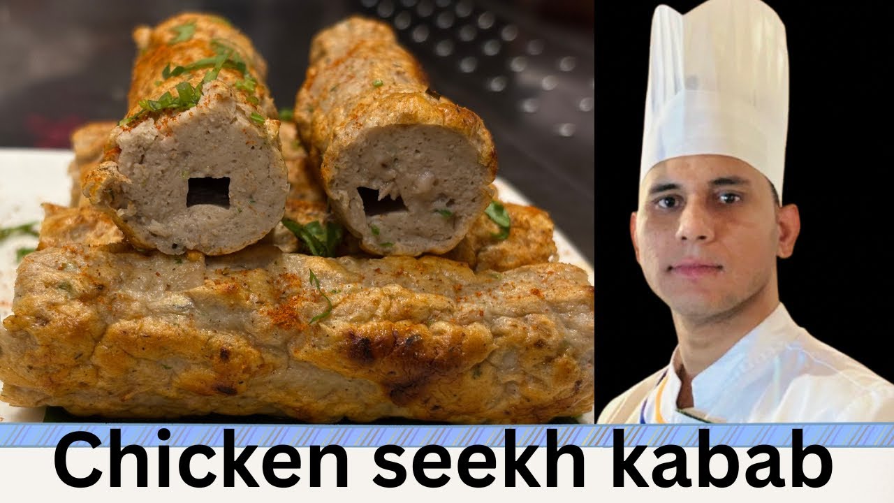 Easy Chicken Seekh Kebab Recipe Restaurant Style | Chicken Seekh Kebab Recipe | Chicken Seekh Kebab