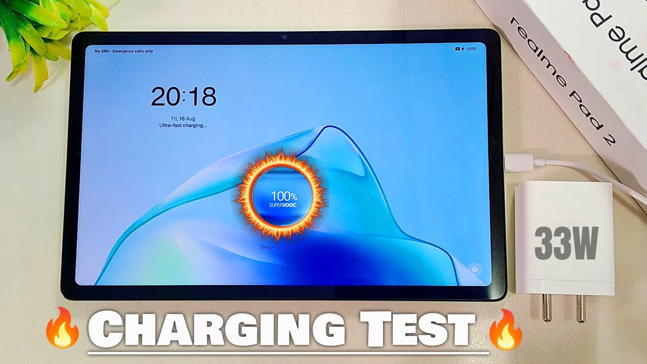 Realme Pad 2 Charging Test 0 to 100% | Atul Tech Bazaar - YouTube