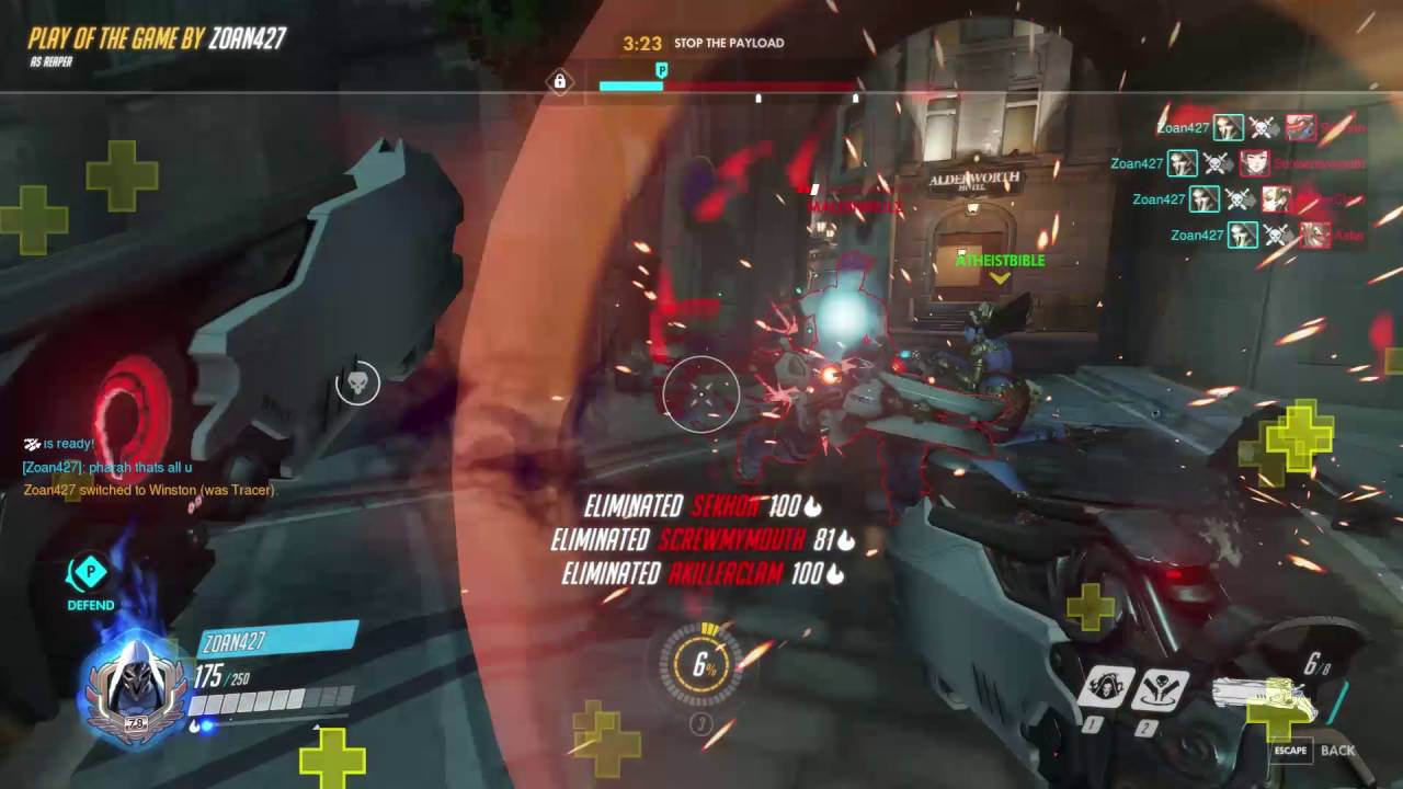 Reaper hexakill solo Kings Row 1