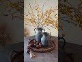 COZY FALL HOME TABLE DECOR IDEAS 🍂• Simple Neutral Centerpiece Styling #shorts