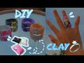 DIY clay rings 💍