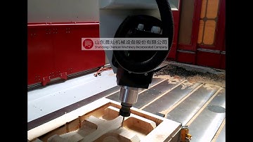 High speed and precision wood pattern making 5 axis CNC gantry milling machine #woodpatternmilling