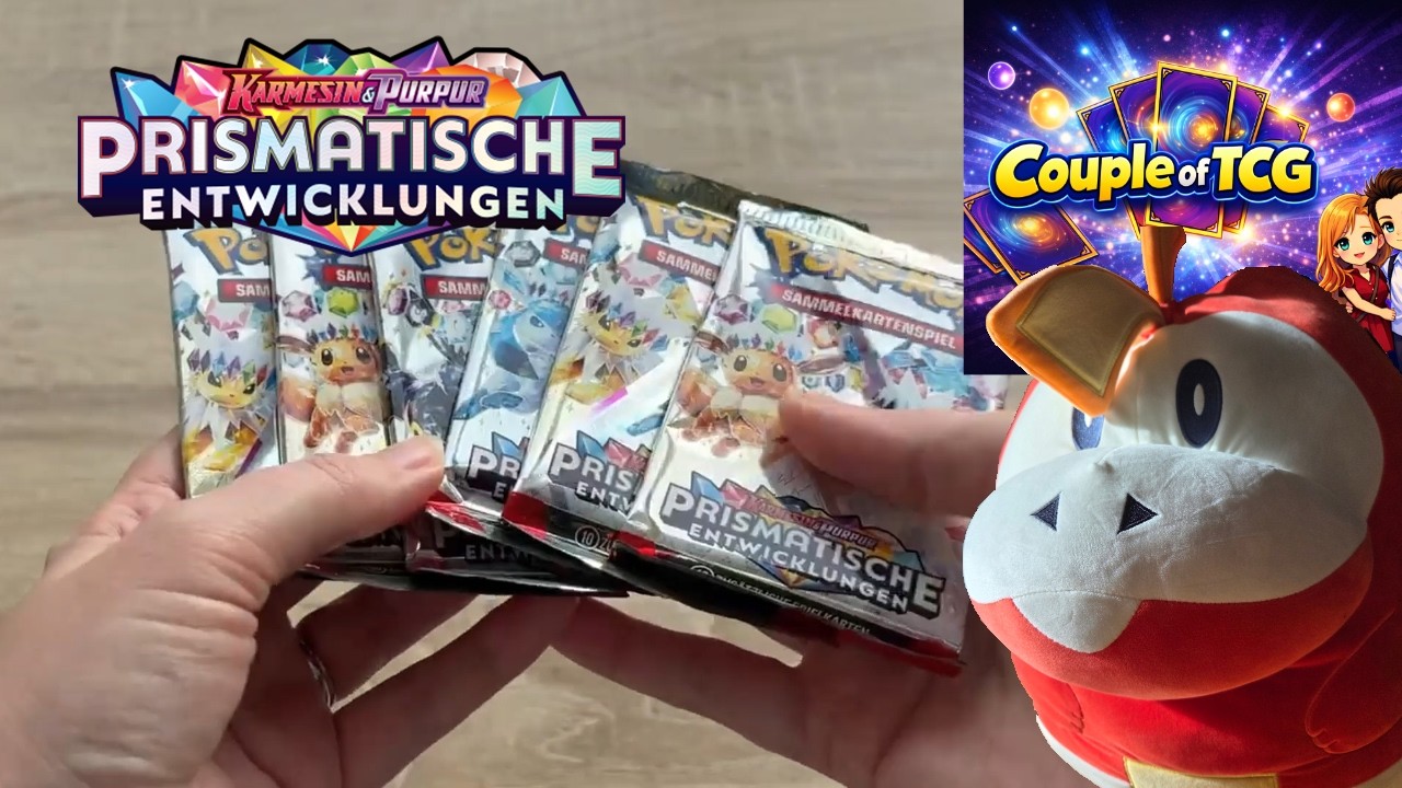 Wir öffnen PRISMATISCHE ENTWICKLUNG Pokemon Karten von Amazon