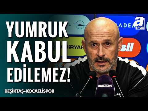 Italiano'dan Hakemlere Tepki! "Yumruk Kabul Edilemez" | Beşiktaş - Kocaelispor | Basın Toplantısı