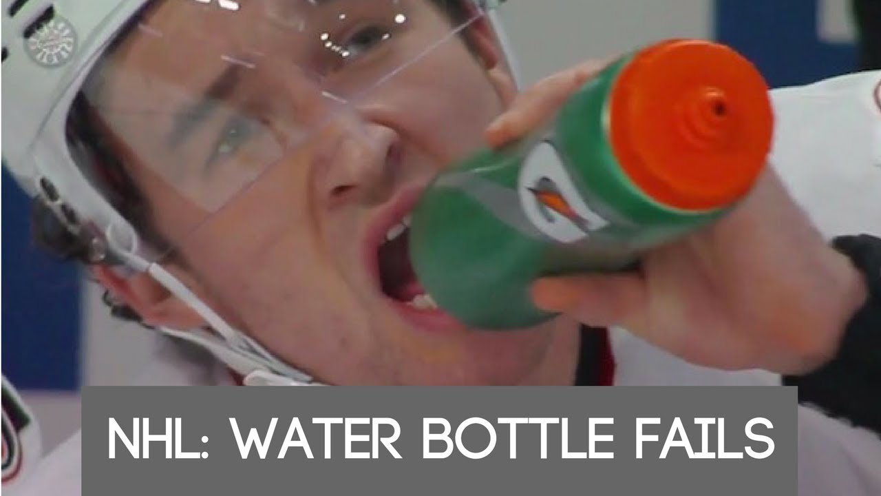 NHL: Water Bottle Fails - YouTube