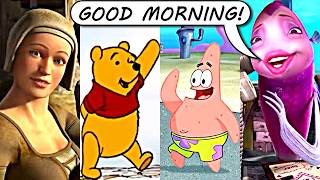 "Good Morning!" Compilation of Random Moments | 1 Second from Animated Movies