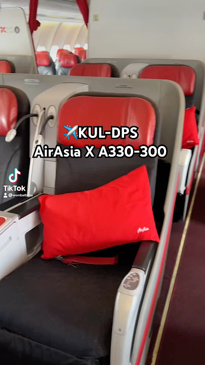 Inilah yang diharapkan pada penerbangan 3 jam dari KL ke Bali dengan Air Asia X di A330 Premium Flatbed mereka.