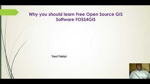FOSS4GIS lecture1 Open Source GIS and Proprietary GIS Software compared
