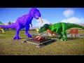 When dinosaurs fight each other for territory, which will win? T-Rex vs Allcarnivorous dinosaurs