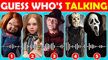 Guess The HORROR MOVIE Character by Their Voice 😱🔪 Ghost Face, Chucky, M3GAN, Freddy and more!