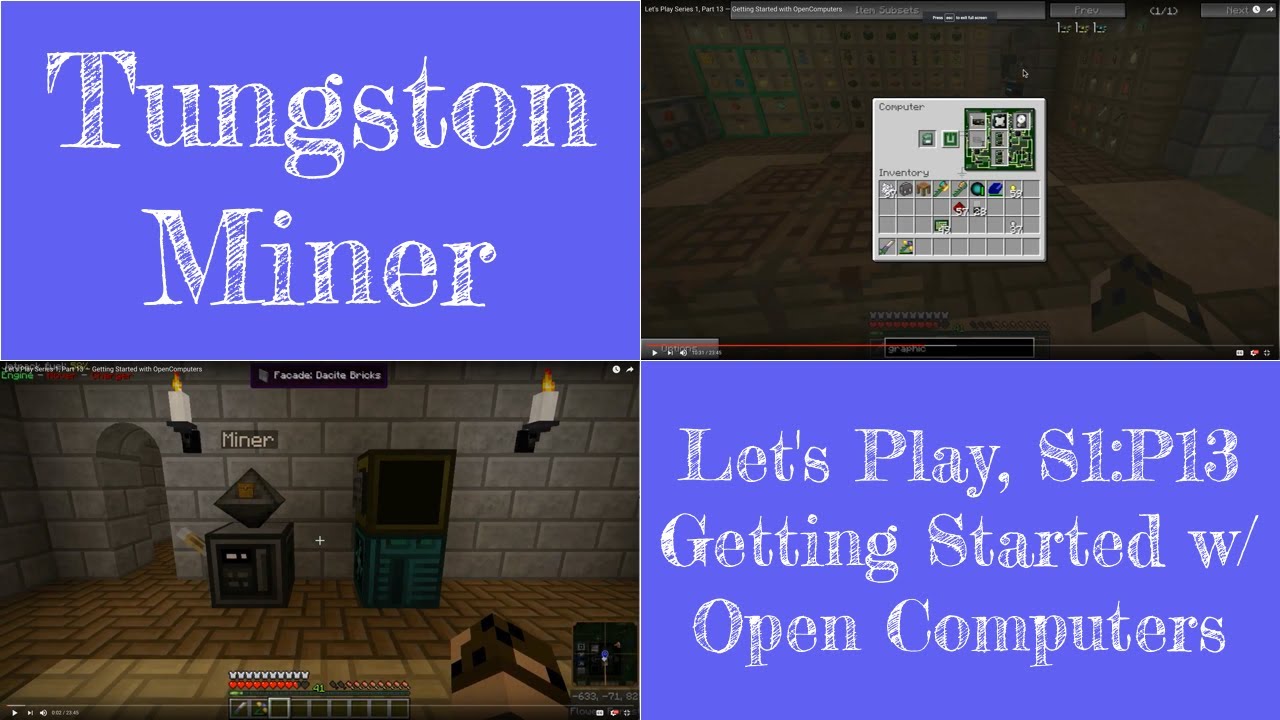 Let's Play Series 1, Part 13 — Getting Started with OpenComputers - YouTube