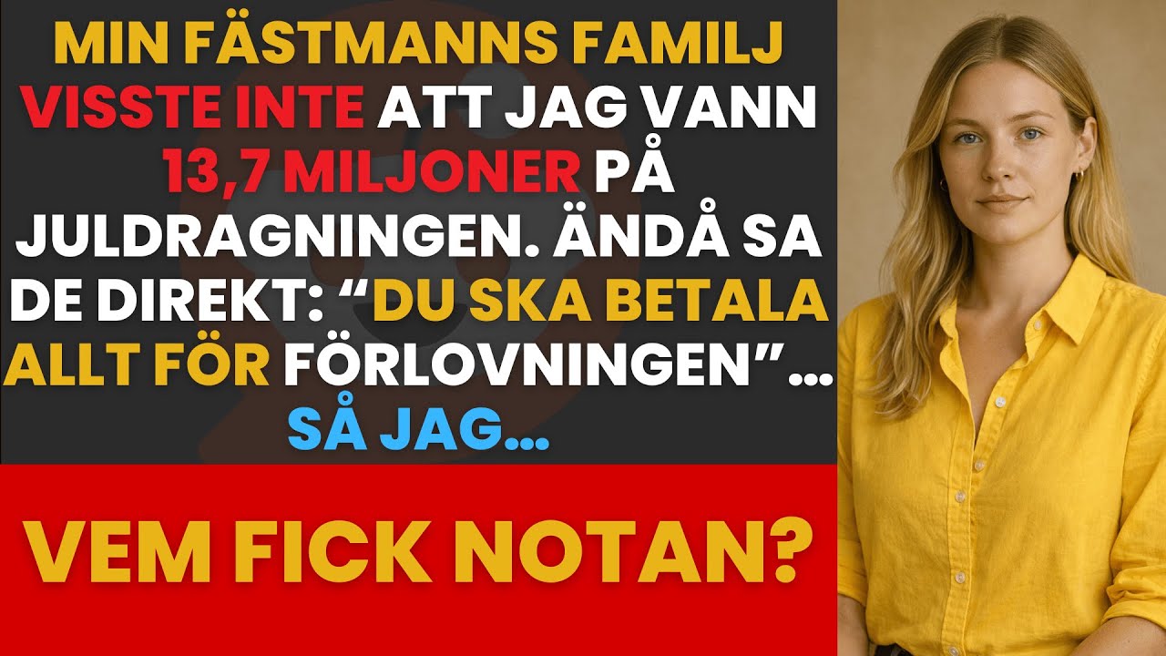 JAG VANN 13,7 MILJONER – MIN FÄSTMANNS FAMILJ SA: DU SKA BETALA ALLT