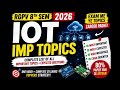 IoT Important Topics 2026 🔥 | 3 June Exam | RGPV 8th Sem BTech CSE #video #viral #rgpv8thsem #iot