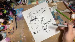 Daily Demo with Dina: Asemic Writing Tips and Book Review