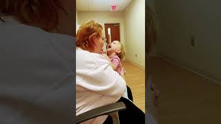 Waiting to get some bloodwork done for Nevaeh # #babygirl