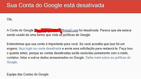 Como recuperar emails de uma conta desativada?