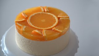 SUB) 상콤한 오렌지 케이크 만들기. 오렌지 젤리케이크 ㅣOrange cake  [우미스베이킹:umi&#39;s baking]