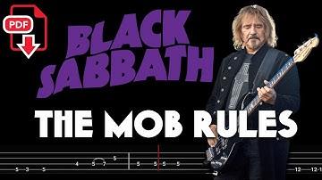 Black Sabbath – The Mob Rules (🔴Bass Tabs | Notation)   @ChamisBass  #blacksabbathbass #blacksabbath