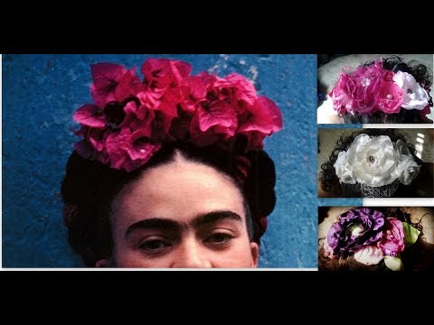 hacer corona de FRIDA KAHLO? - YouTube