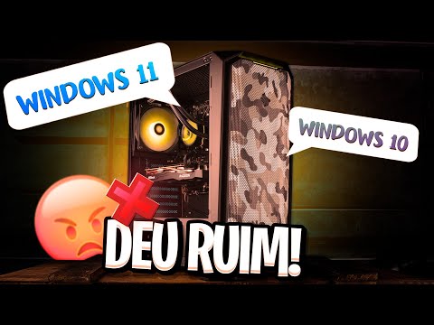 QUAL É MELHOR? Windows 11 vs Windows 10 em JOGOS (DEU RUIM!)