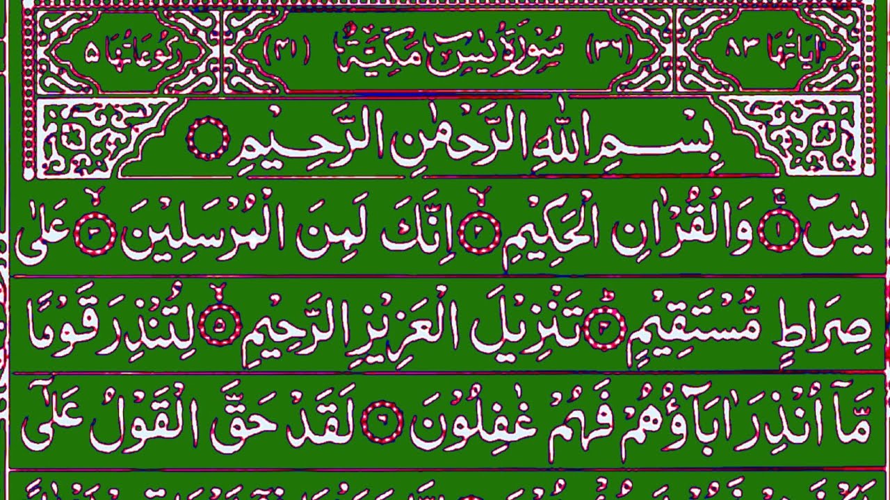 Surah Yaseen / Surah Rahman / Surah waqiah / Surah Yusuf Surah Fatiha Surah Nas Surah ikhlas