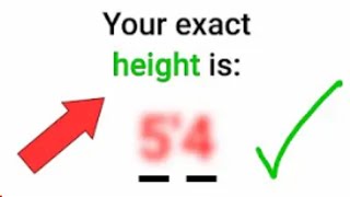 This Video Will Accurately Guess Your Height.😳