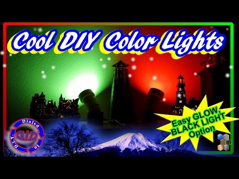 Make Cool Accent Lights - Glowing Black Lights - Festive Holiday Lights