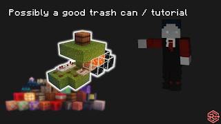 Possibly a good trash can in minecraft 26.2 java | Redstone Tutorial