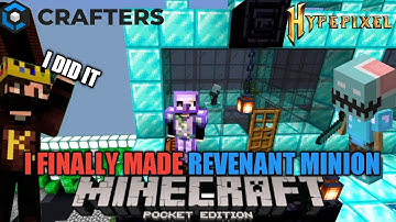 FINALLY I MADE REVENANT MINION IN CRAFTERSMC|| #craftersmc #wenpixel #satnetwork