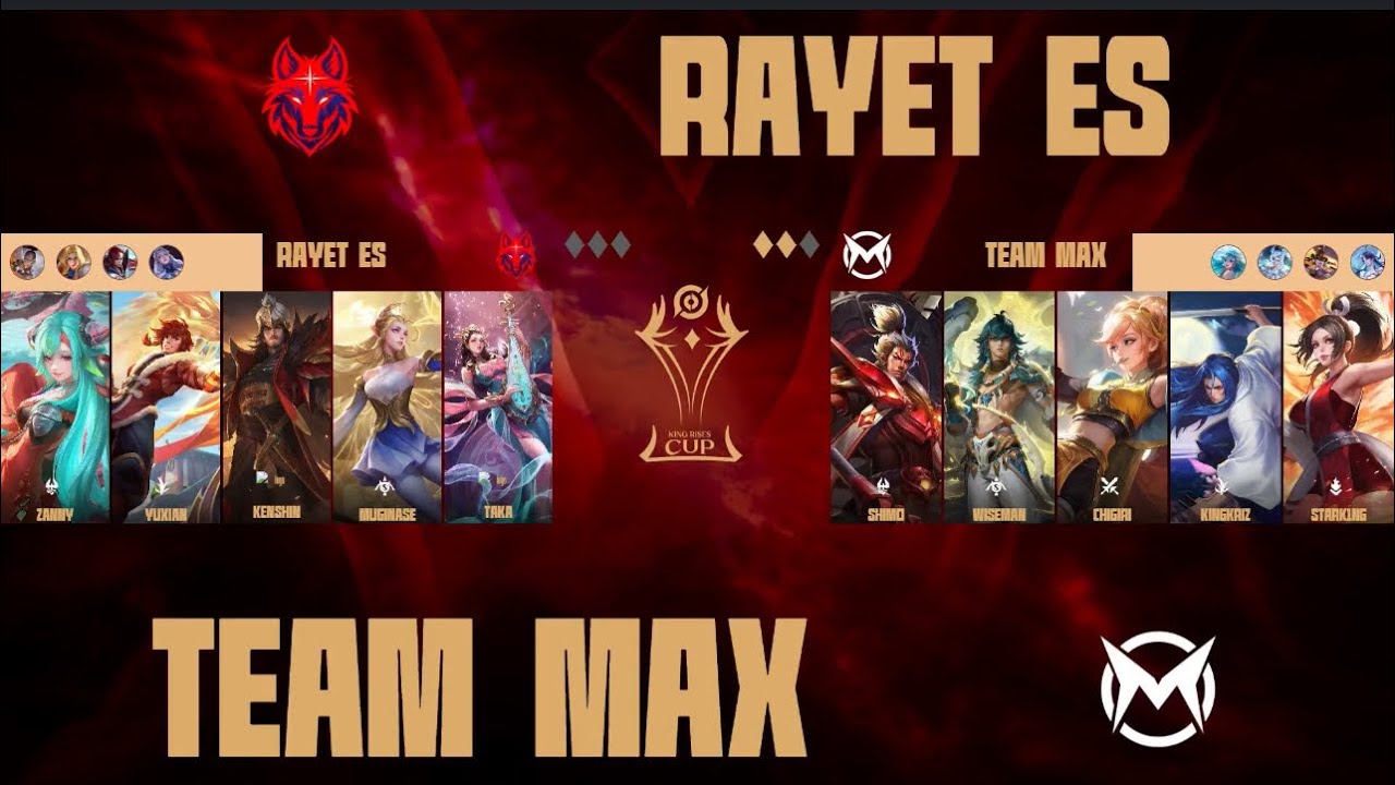 វគ្គផ្ដាច់ព្រ័ត្រ Team max vs Rayet ES Game 3 | king Rises cup | HOK ...