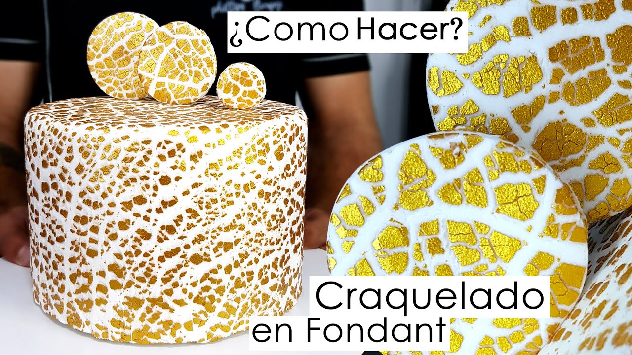 Como Hacer Craquelado en Fondant | Técnica | Decoración