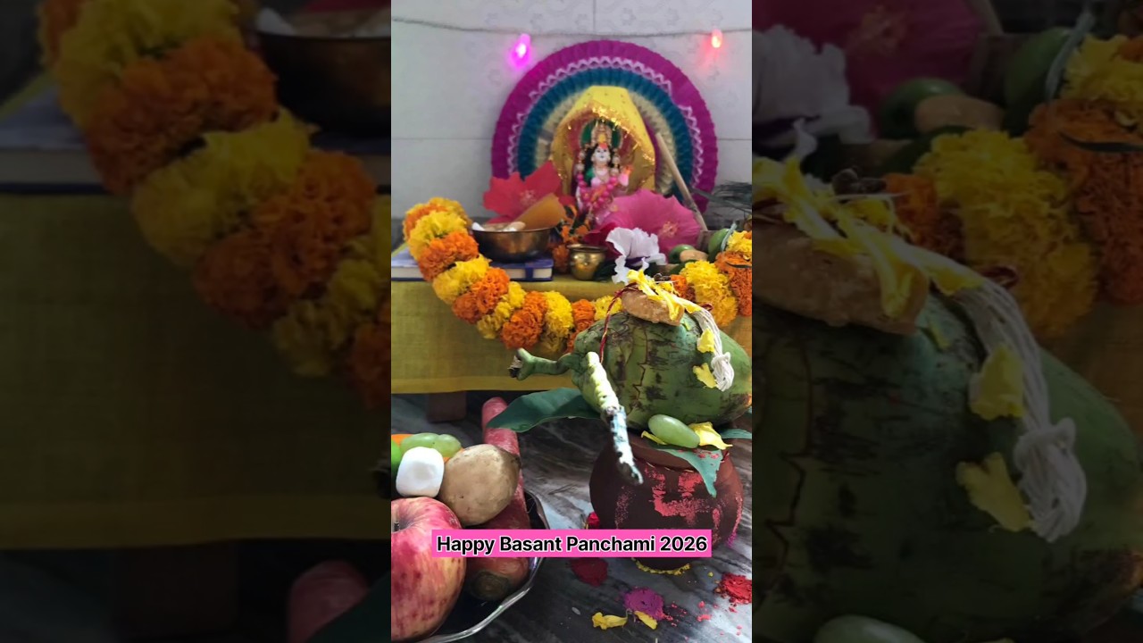 Happy Saraswati Puja 2026 🙏 #shorts #saraswatipuja2026 #basantpanchami2026 #ytshorts #shortvideo