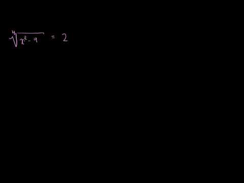 Radical Equation Examples